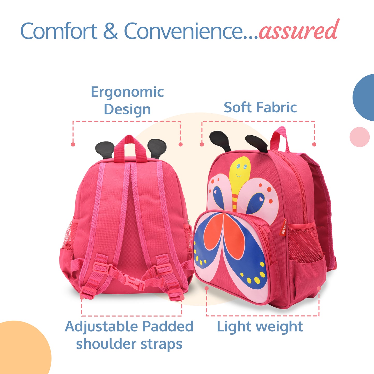 LuvLap Kids' Backpack/Bag, Vibrant designs