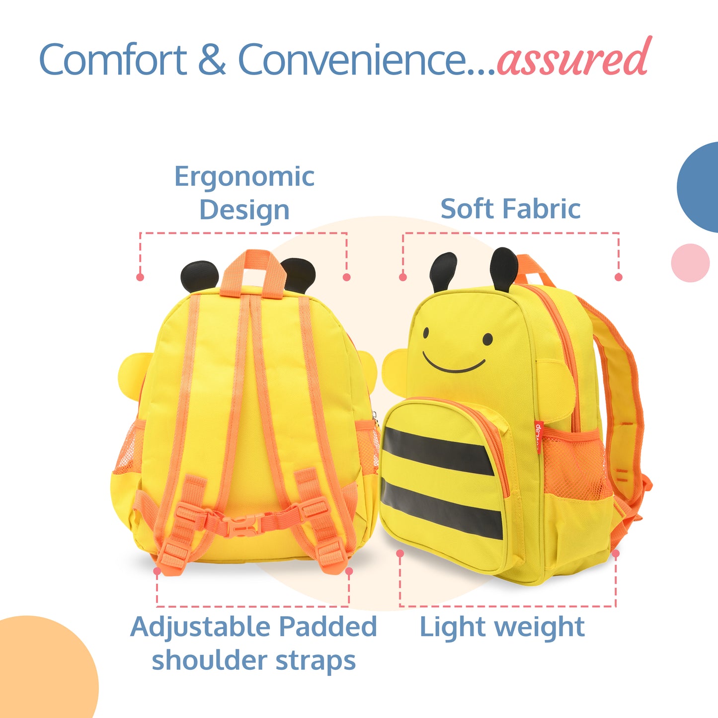 LuvLap Kids' Backpack/Bag, Vibrant designs