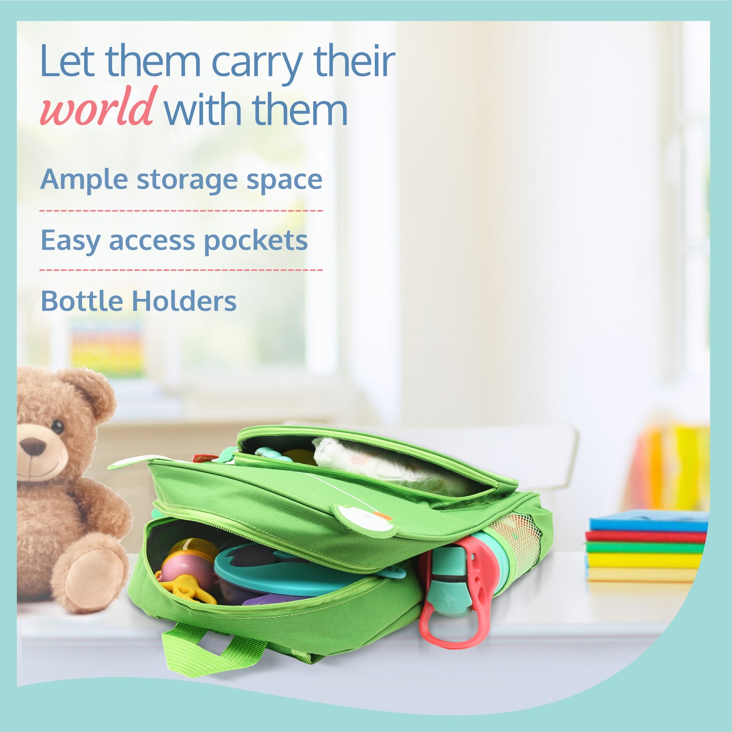 LuvLap Kids' Backpack/Bag, Vibrant designs
