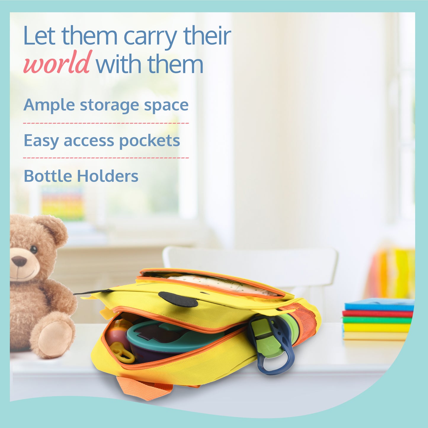 LuvLap Kids' Backpack/Bag, Vibrant designs