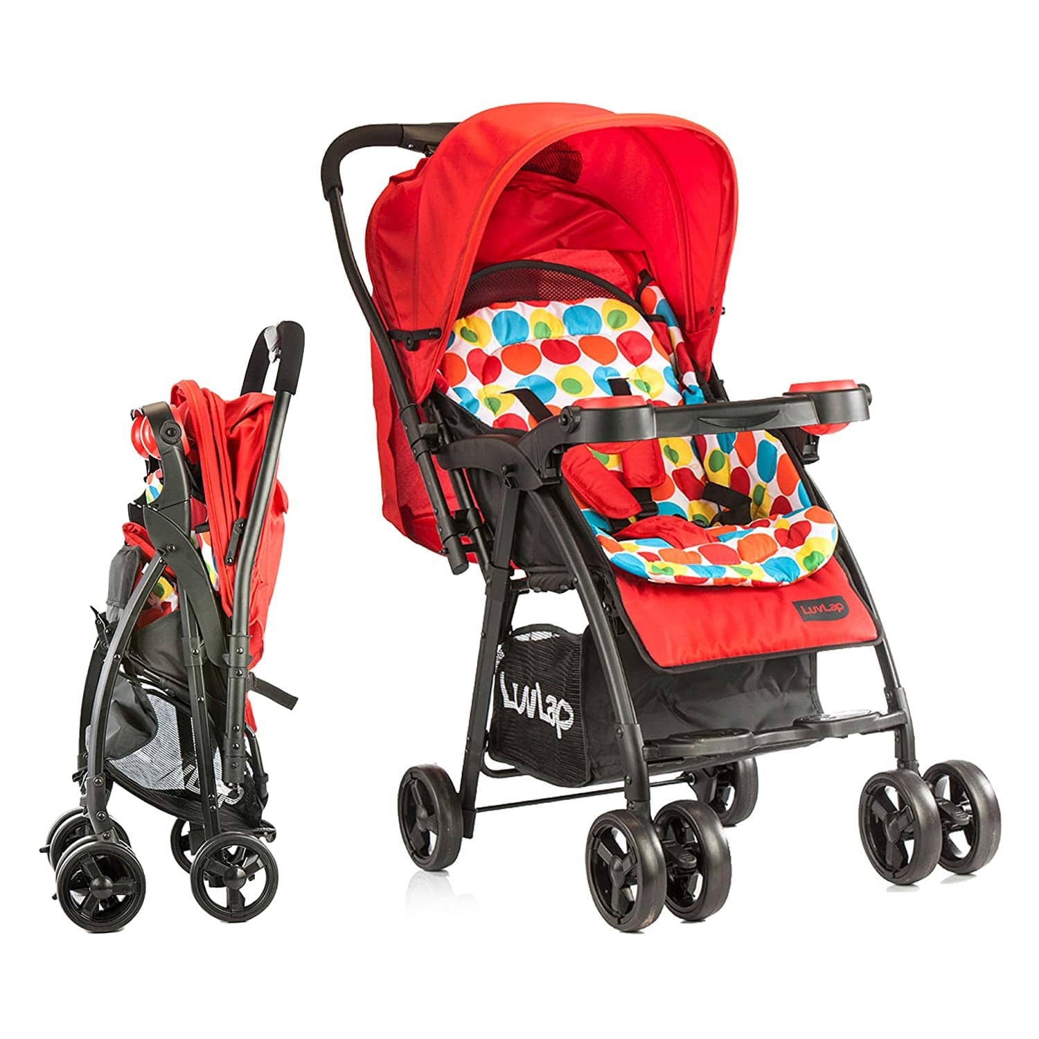 Double Stroller Joy Baby Pram Reviews Joy Baby Stroller, Red