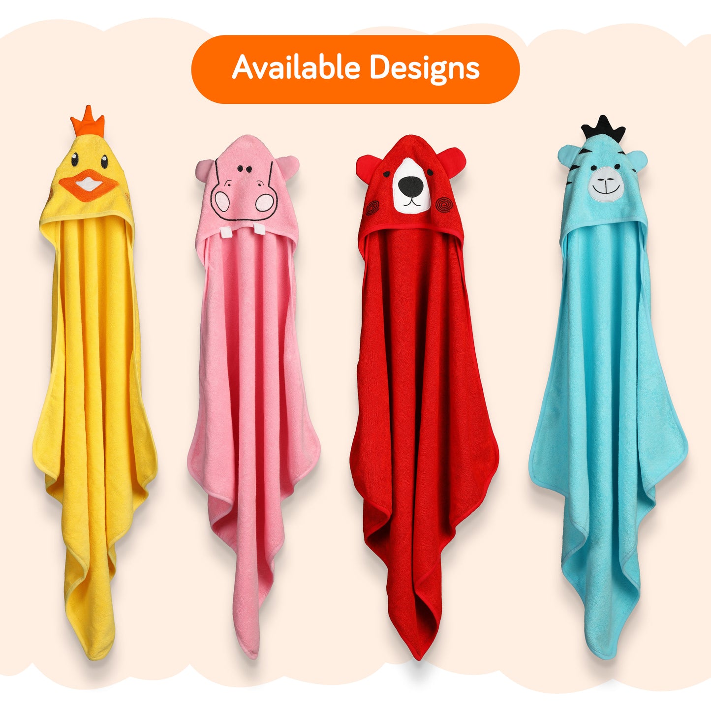Hooded Baby Bath Towel (Yellow Chicken)