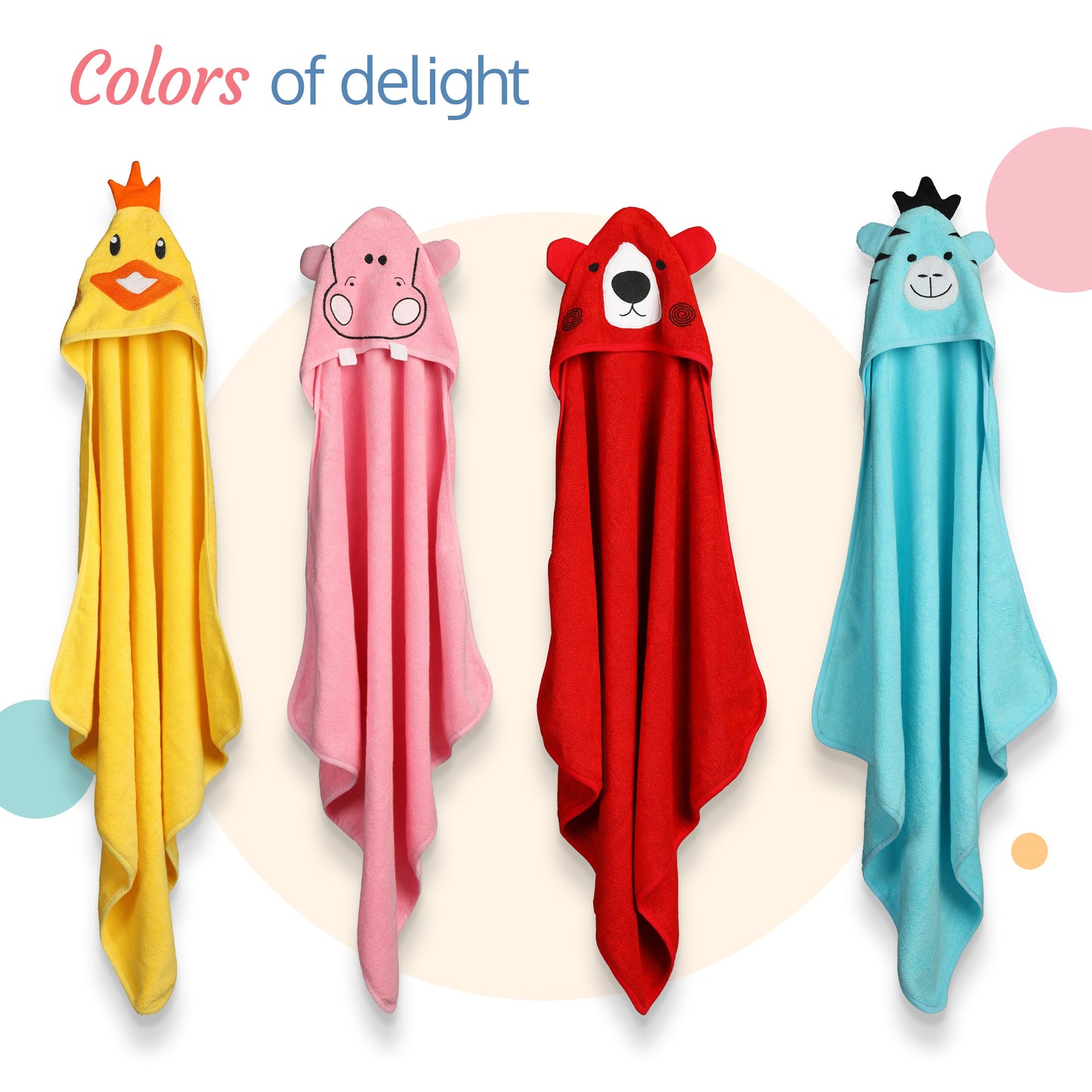 Hooded Baby Bath Towel (Red Bear)