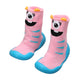 Baby Sock Shoes, Pink Bear, Small