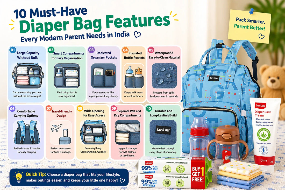 10 Must-Have Diaper Bag Features Every Modern Parent Needs in India