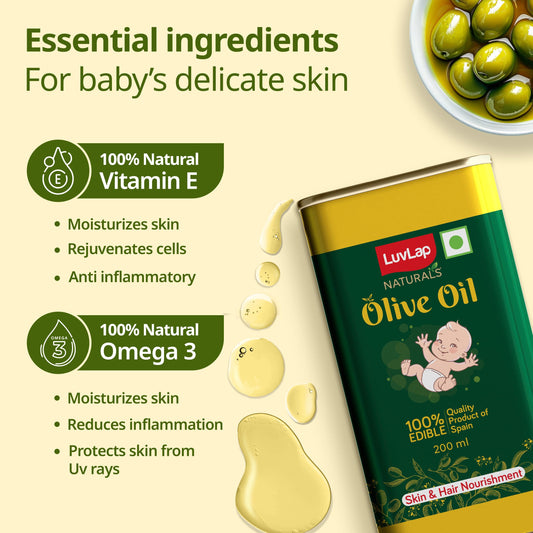 Common Ingredients Mixed with Olive Oil in Baby Care Products: What Parents Should Know