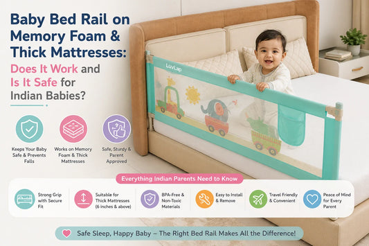 Baby Bed Rail on Memory Foam & Thick Mattresses: Does It Work and Is It Safe for Indian Babies?