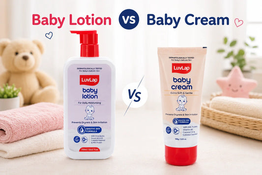 Baby Lotion vs Baby Cream: What's the Difference and Which One Does Your Baby Need?