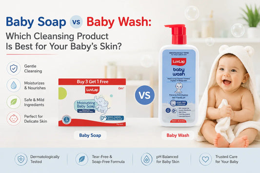Baby Soap vs Baby Wash: Which Cleansing Product Is Best for Your Baby’s Skin?