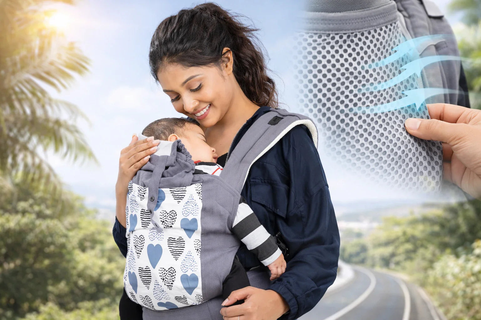 Babywearing in Summer: Choosing Breathable Mesh Carriers to Avoid “Heat-Trapping”