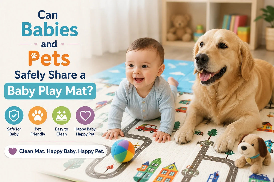 Can Babies and Pets Safely Share a Baby Play Mat?