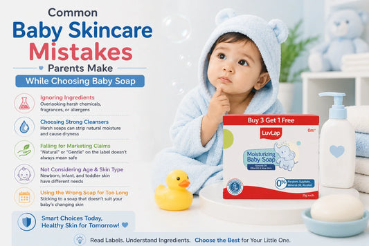 7 Common Baby Skincare Mistakes Parents Make While Choosing Baby Soap