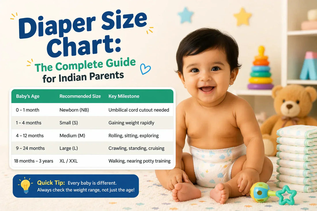 Diaper Size Chart: The Complete Guide for Indian Parents