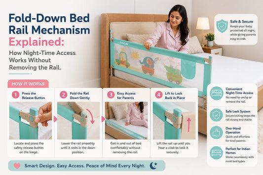 Fold-Down Bed Rail Mechanism Explained: How Night-Time Access Works Without Removing the Rail