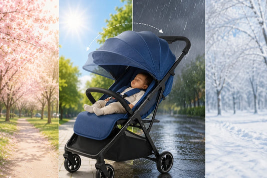 How the LuvLap Regency Baby Stroller Adjustable Canopy Protects Your Baby in Every Season