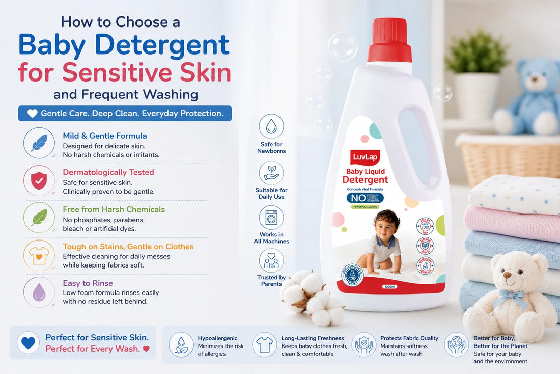 How to Choose a Baby Detergent for Sensitive Skin and Frequent Washing