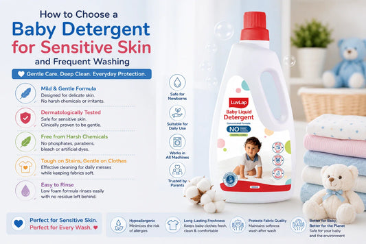 How to Choose a Baby Detergent for Sensitive Skin and Frequent Washing