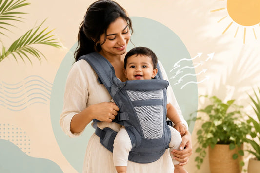 How to Choose a Breathable & Comfortable Baby Carrier for Indian Weather