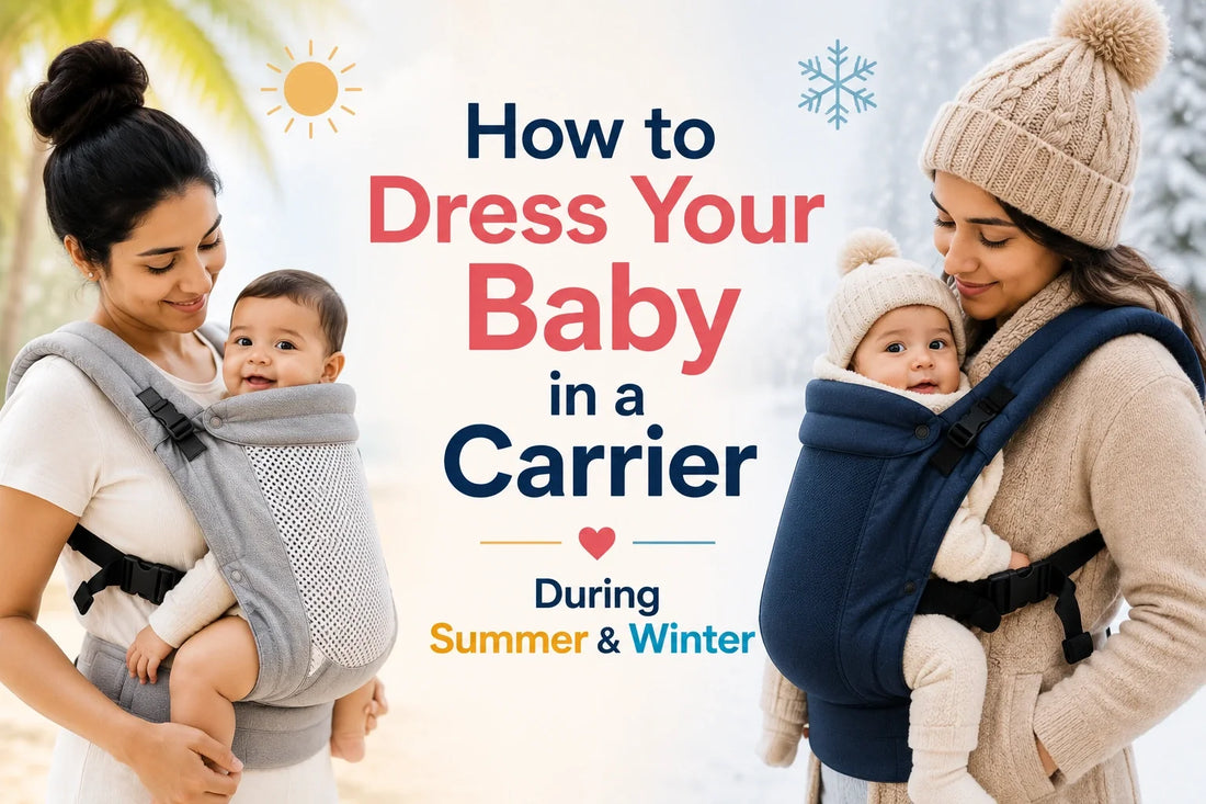 How to Dress Your Baby in a Carrier During Summer & Winter