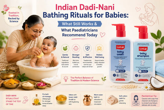 Indian Dadi-Nani Bathing Rituals for Babies: What Still Works & What Paediatricians Recommend Today