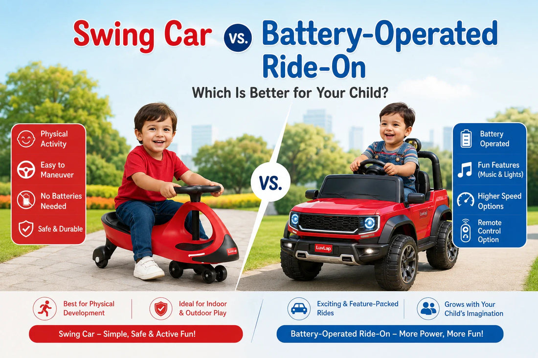 Swing Car vs. Battery-Operated Ride-On: Which Is Better for Your Child?