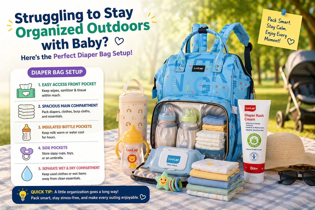Struggling to Stay Organized Outdoors with Baby? Here’s the Perfect Diaper Bag Setup