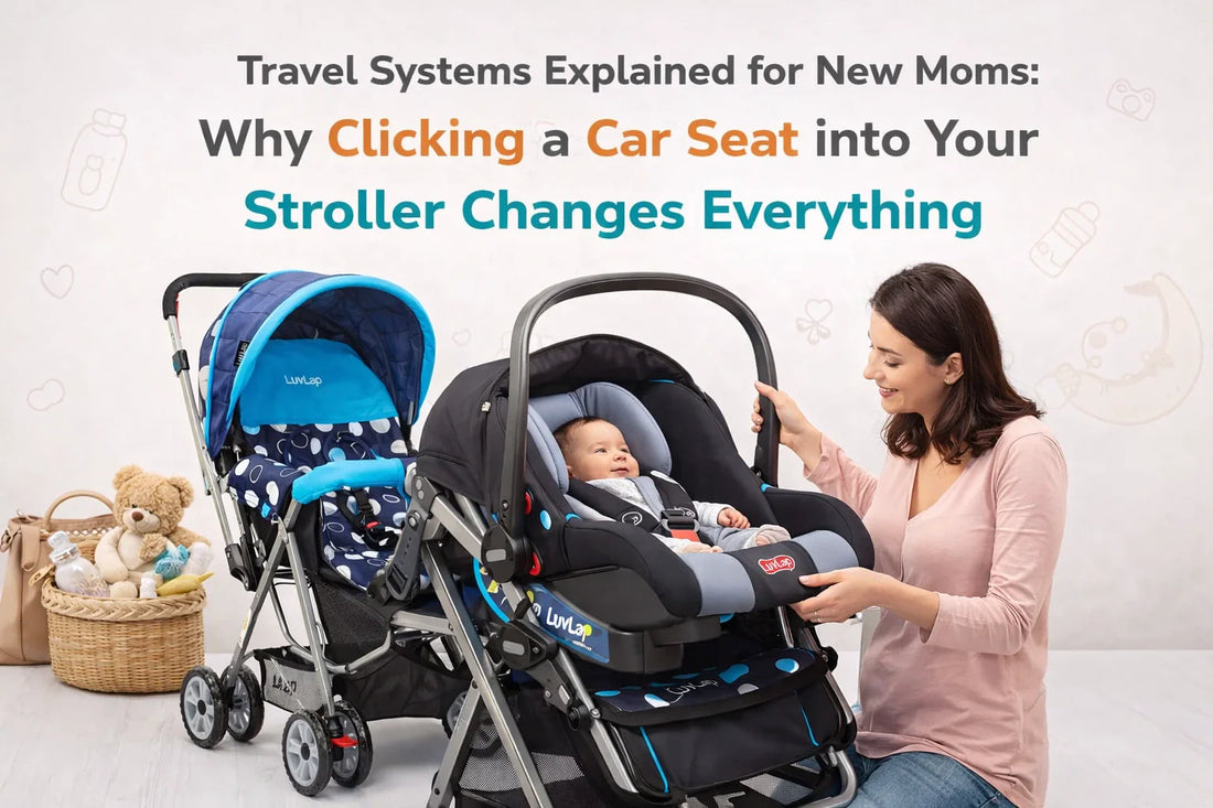 Patterned Travel System Travel Systems Explained for New Moms and Easy Transfers – Luvlap Store