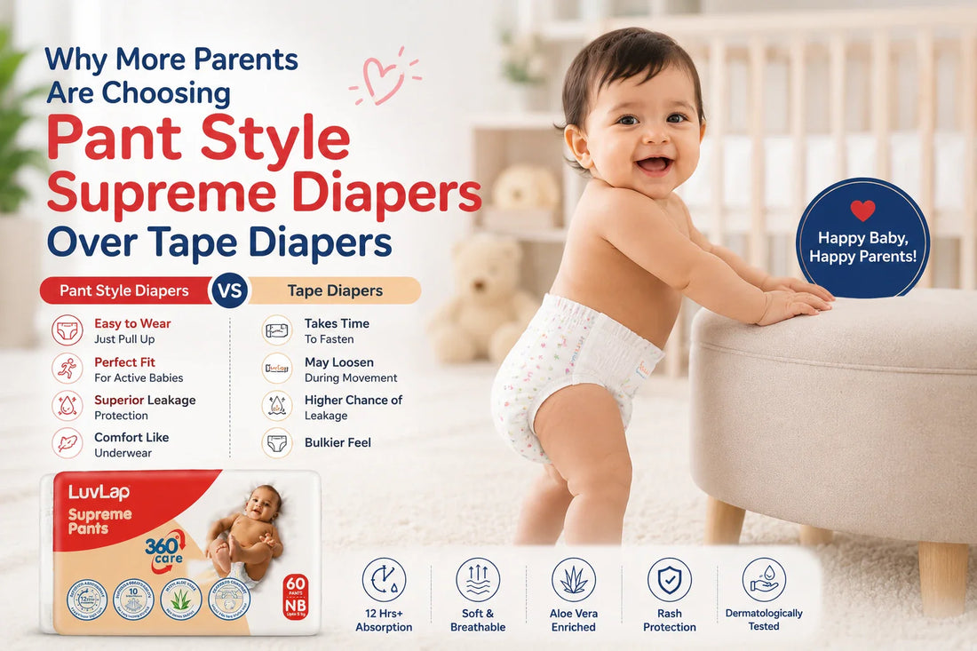 Why More Parents Are Choosing Pant Style Supreme Diapers Over Tape Diapers