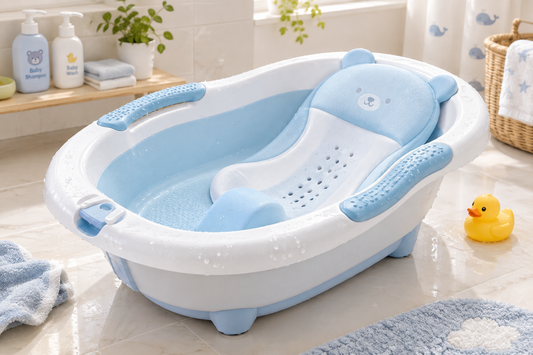Baby Bath Tub Grip & Support for Safe Bathing