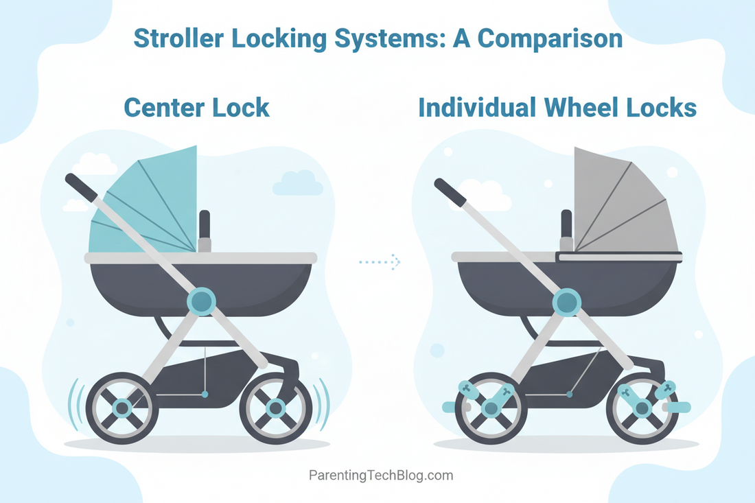Baby Stroller Center Lock vs Individual Wheel Locks: What Is the Difference?