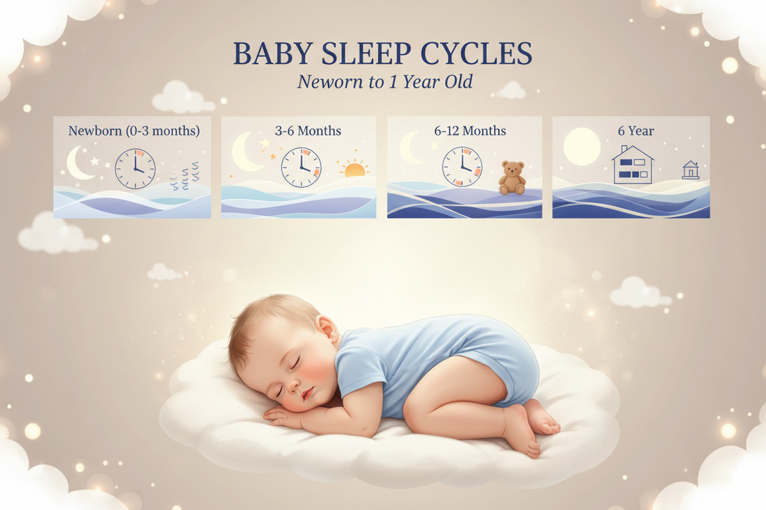Babycare: Baby Sleep Cycles Explained (Newborn to 1 Year)