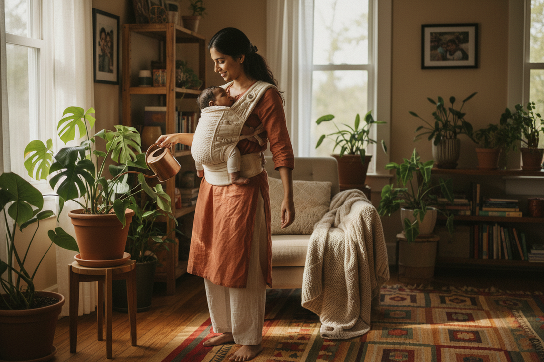 Can You Wear a Baby Carrier While Doing Household Chores?