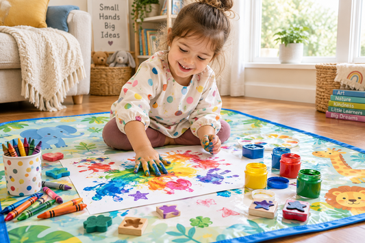 How to Choose a Kids Mat for Art, Crafts and Messy Play