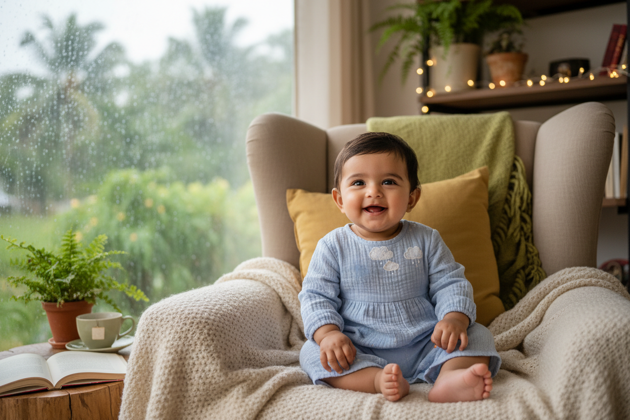 Dressing Babies During Indian Monsoons: Staying Dry, Comfortable, and Rash-Free
