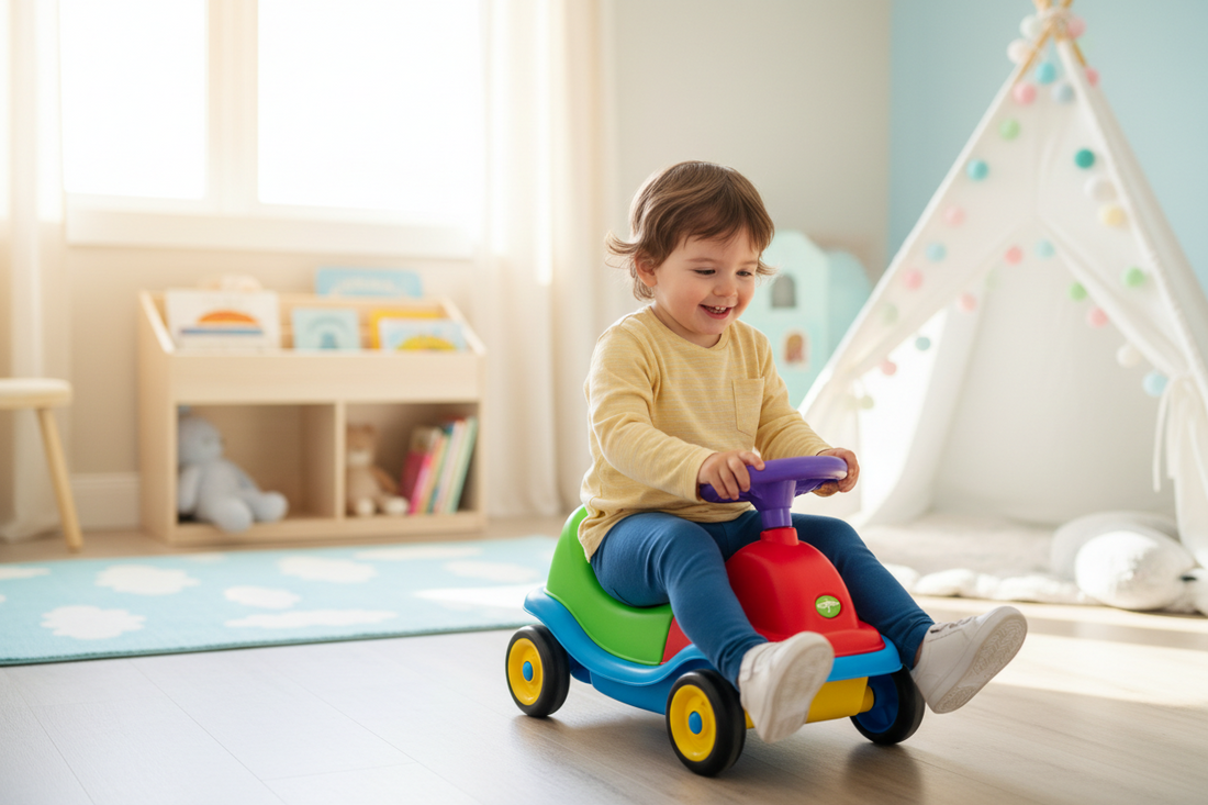 How a Swing Car Secretly Helps Your Toddler Walk Better