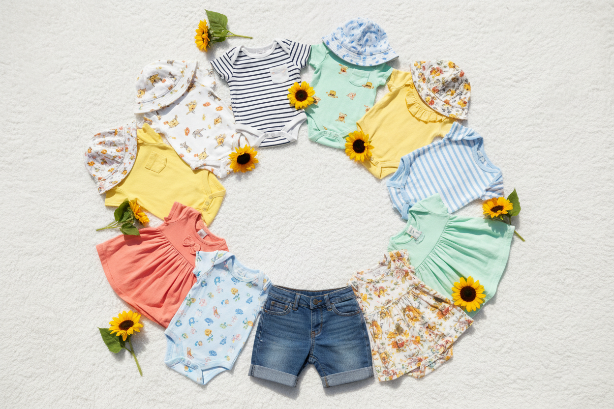 Frequent Outfit Changes in Summer? How Many Baby Clothes Do You Really Need?