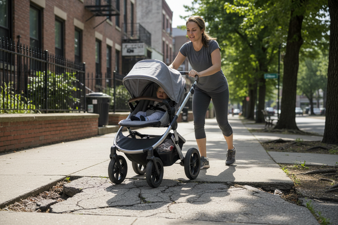How to Handle Bumpy Roads With Your Stroller