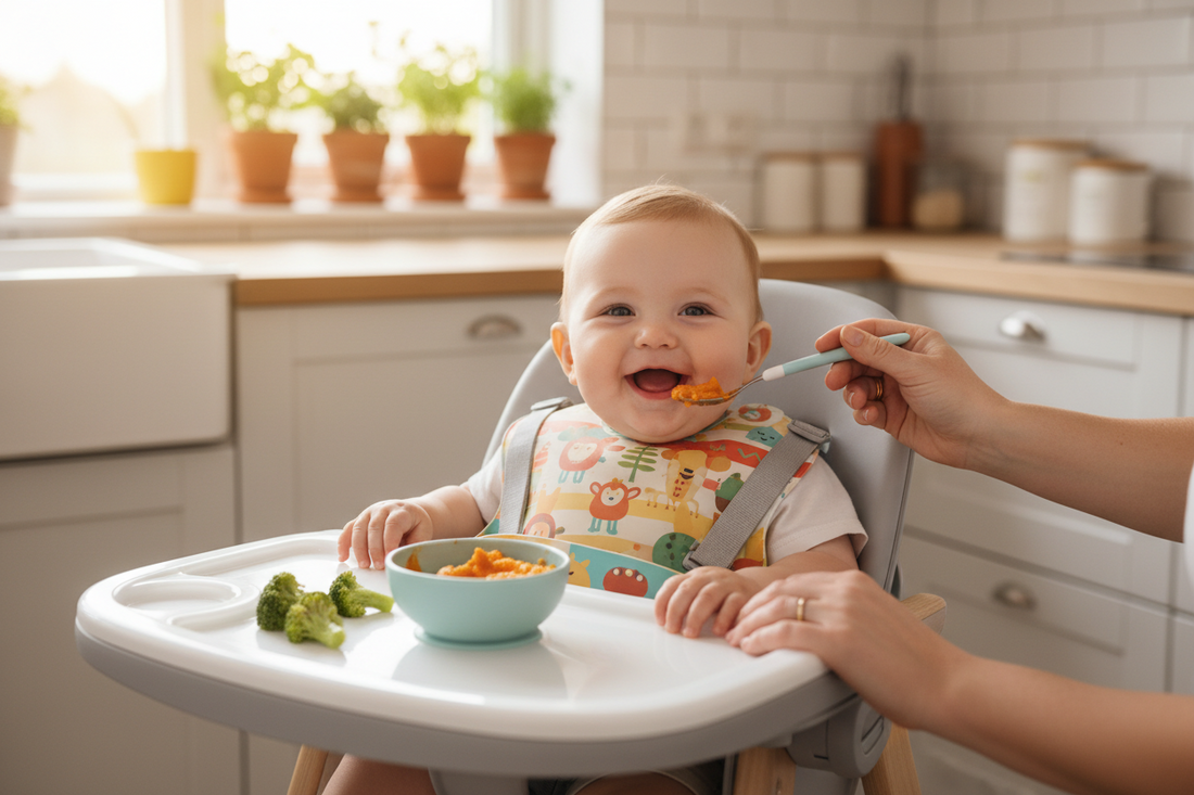 How to Introduce Solid Food to Baby Using a High Chair