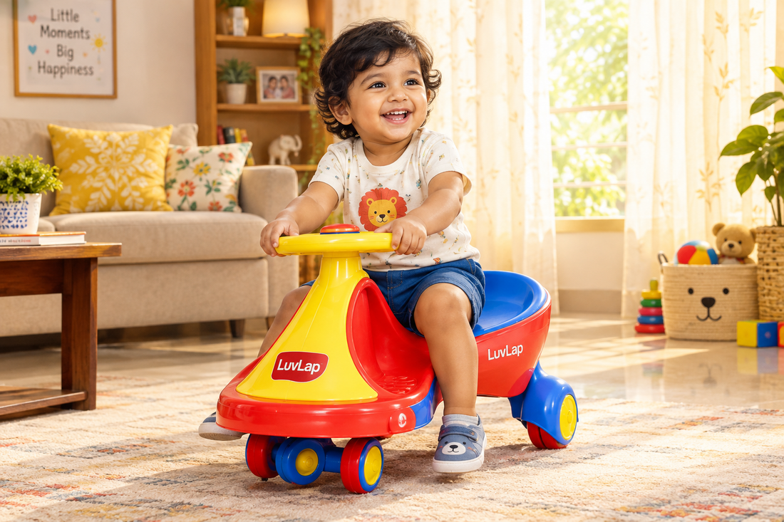 Keeping Toddlers Active Indoors During Indian Summers With Swing Cars