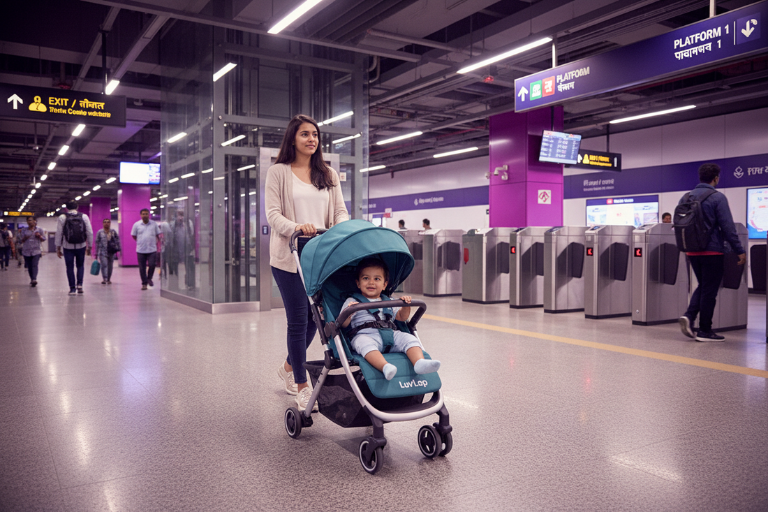 Metro Travel with a Baby in Delhi & Mumbai: Stroller Survival Guide for Stress-Free Commuting