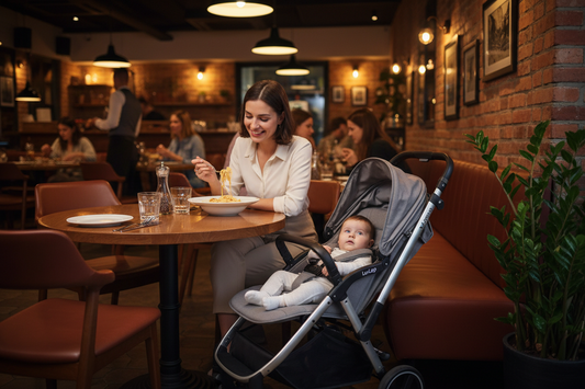 Dining Out with a Baby: How to Manage a Stroller in Tight Restaurant Spaces