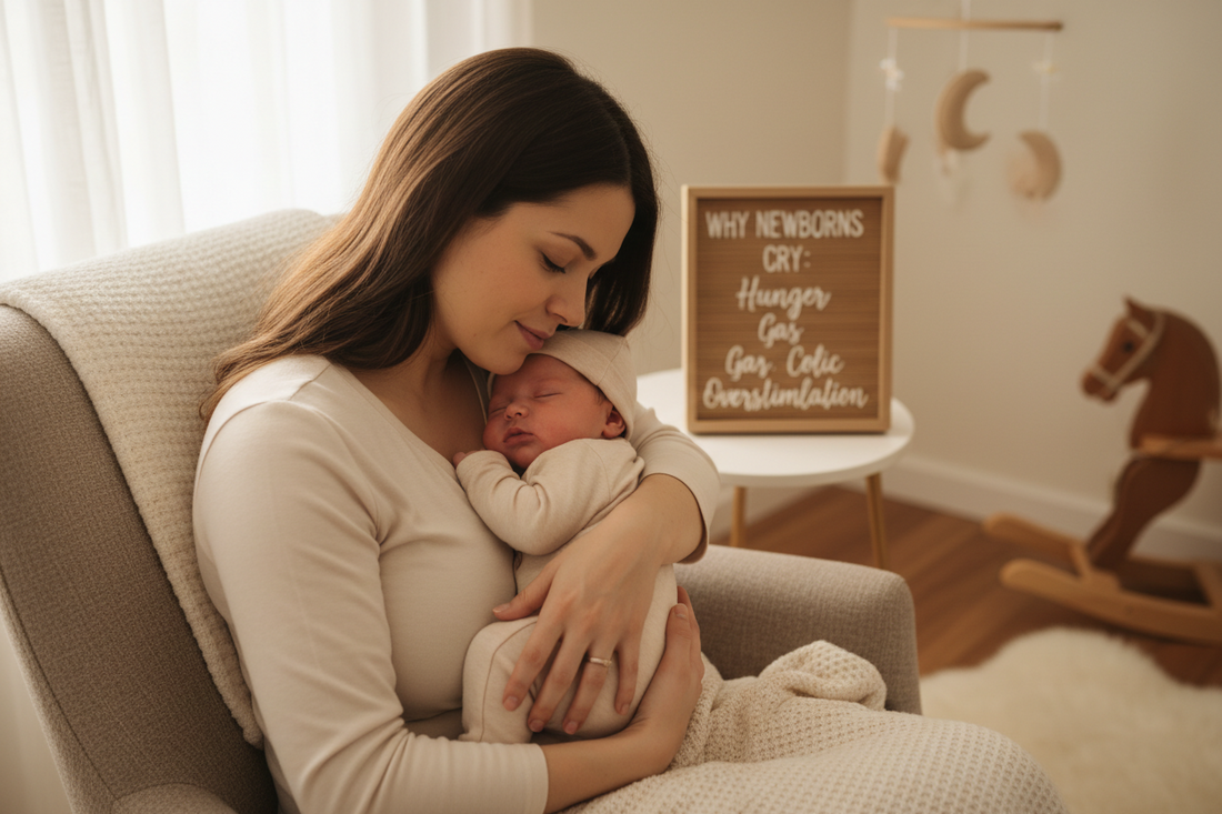 Why Newborns Cry: Hunger, Gas, Colic & Overstimulation Explained with Soothing Tips for Parents