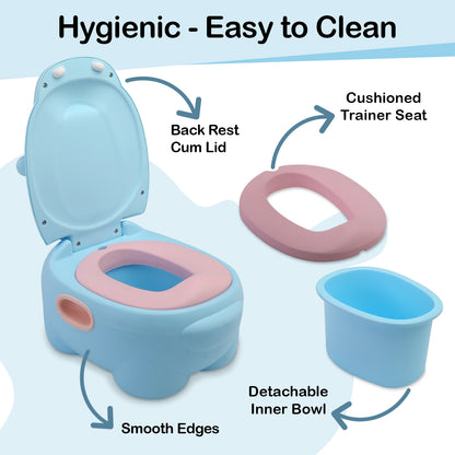 Hippo Dippo Baby Potty Seat, Blue