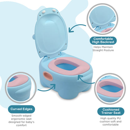 Hippo Dippo Baby Potty Seat, Blue