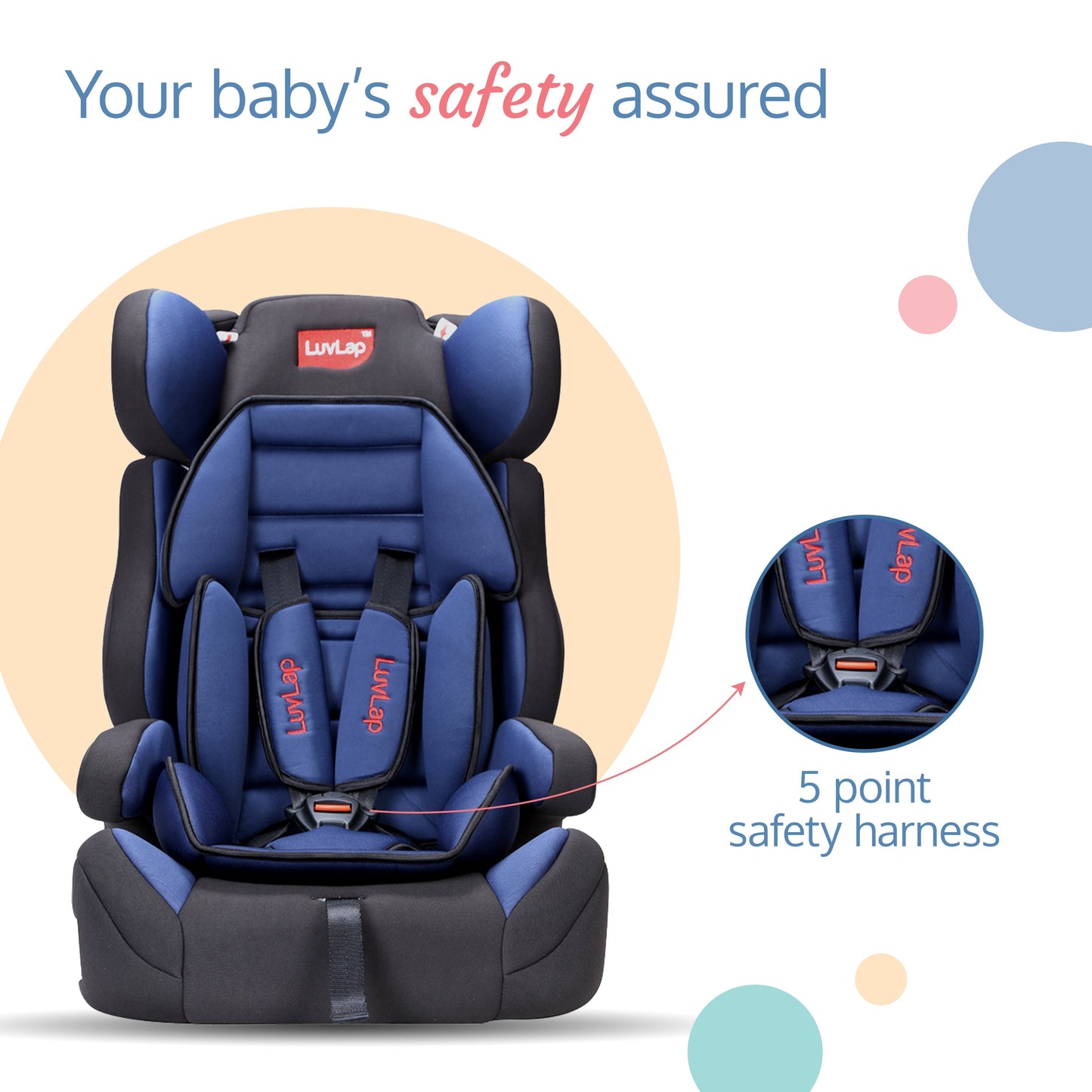 Comfy Baby Car Seat, Blue