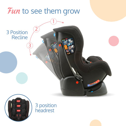 Sports Convertible Baby Car Seat, Black