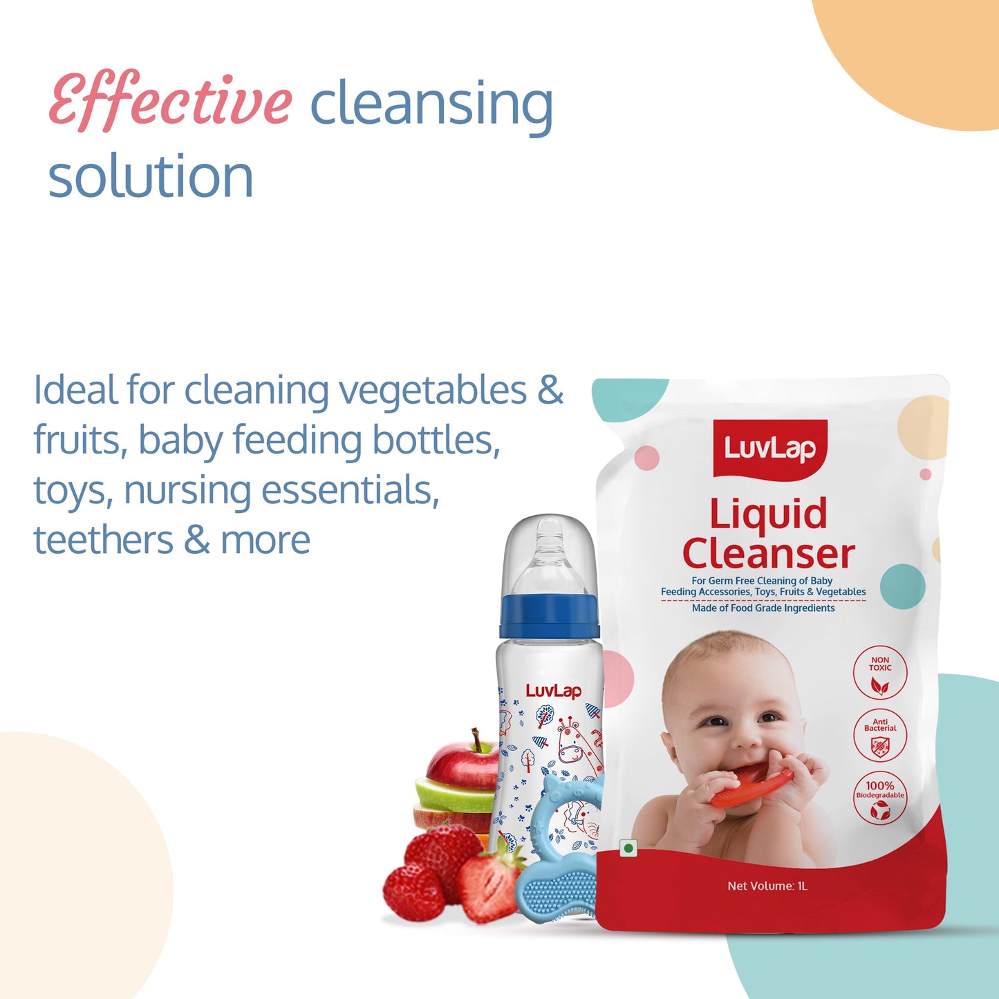 Baby Liquid Bottle Cleanser Refill Pack, 1 L