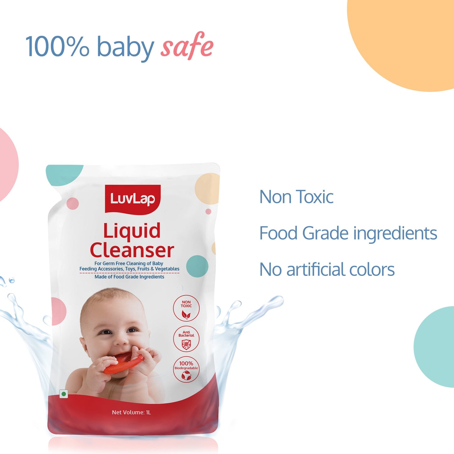 Baby Liquid Bottle Cleanser Refill Pack, 1 L