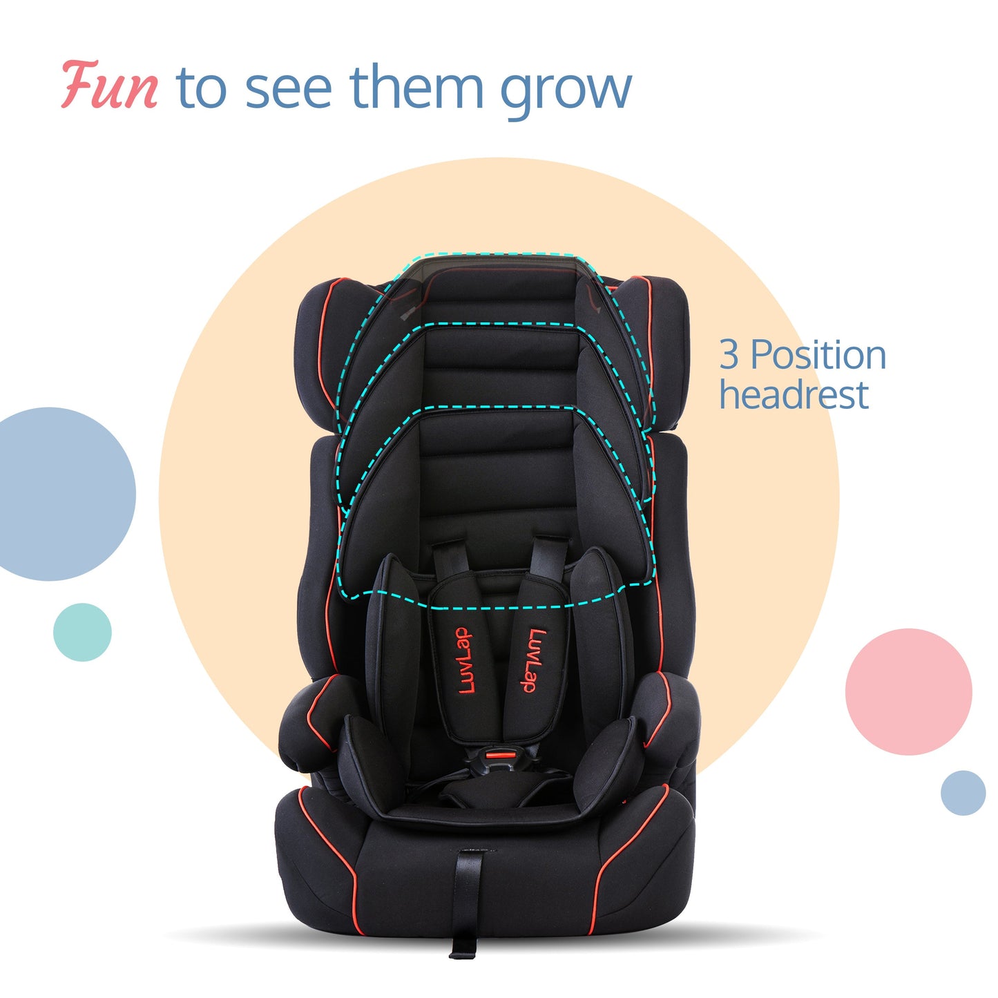 Comfy Baby Car Seat, Black