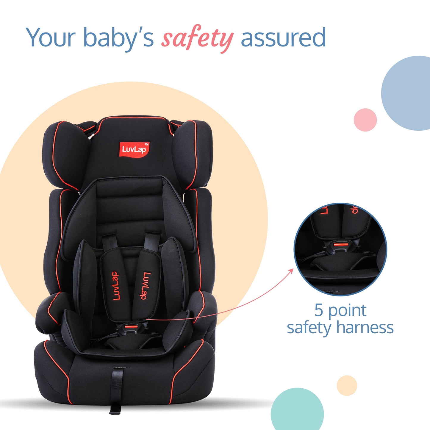 Comfy Baby Car Seat, Black